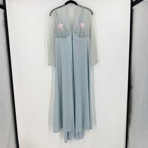 Vintage Kayser Nightgown and Dress Robe Set Size Small